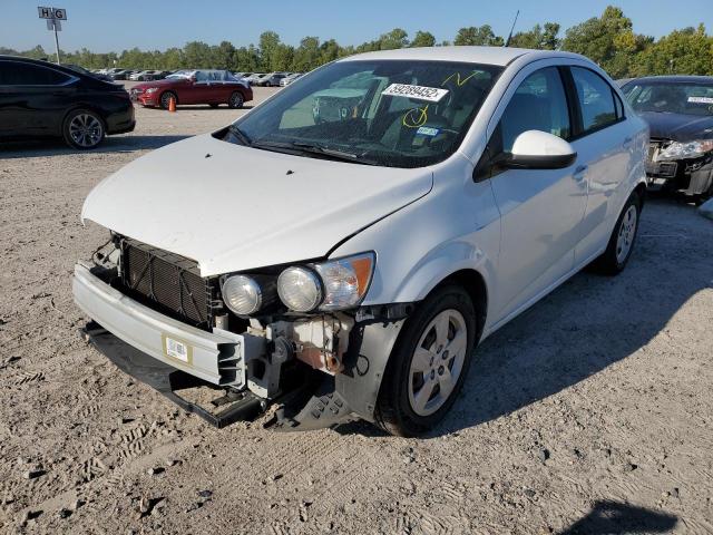 1G1JA5SH1D4197835 - 2013 CHEVROLET SONIC LS WHITE photo 2