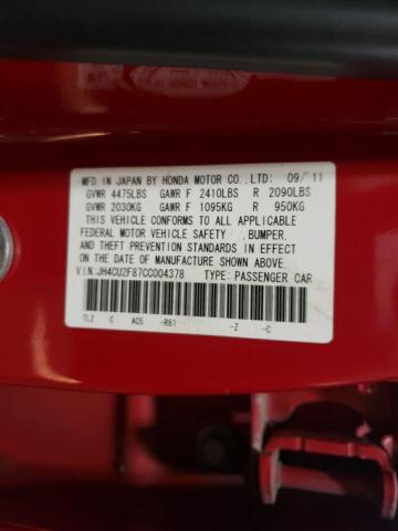 JH4CU2F87CC004378 - 2012 ACURA TSX SE RED photo 10