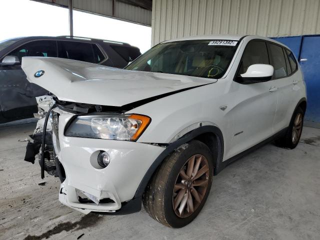 5UXWX9C51E0D31549 - 2014 BMW X3 WHITE photo 2