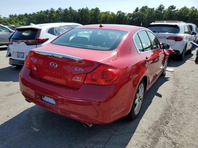 JN1CV6ARXBM406347 - 2011 INFINITI G37 RED photo 4