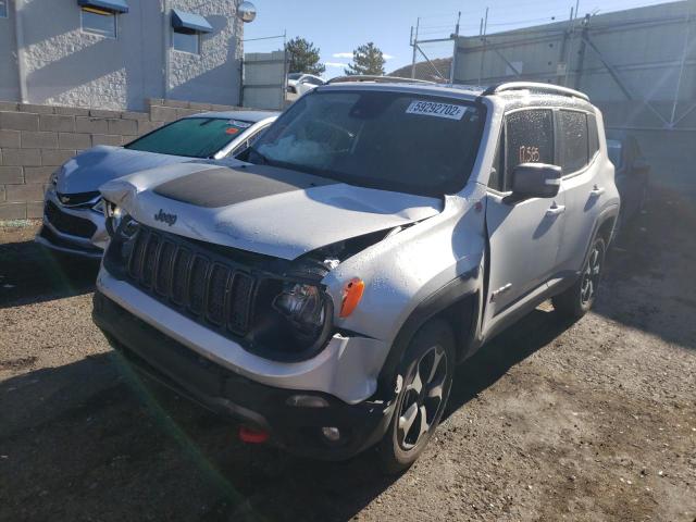 ZACNJDC16MPN23597 - 2021 JEEP RENEGADE T SILVER photo 2