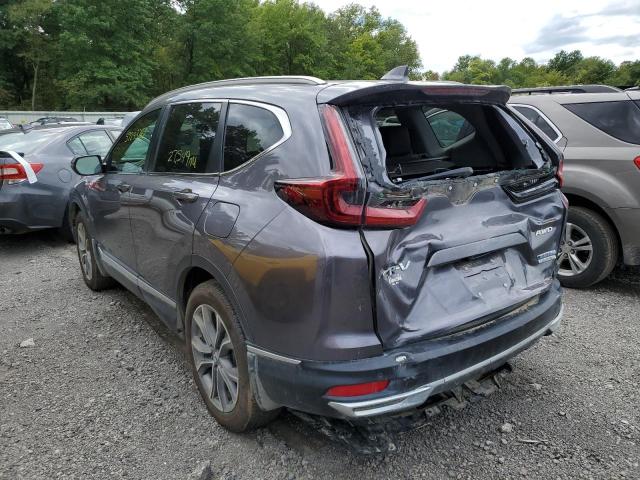 7FART6H9XME014536 - 2021 HONDA CR-V TOURI GRAY photo 3