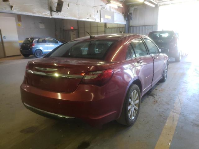 1C3CCBBB5DN666122 - 2013 CHRYSLER 200 TOURIN MAROON photo 4