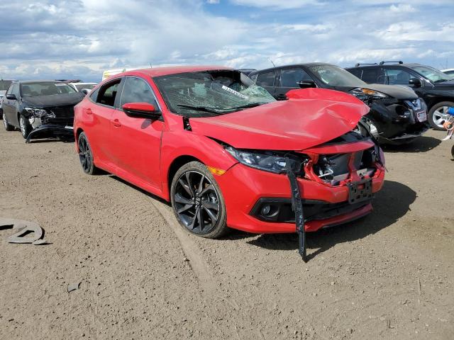 2HGFC2F80KH524629 - 2019 HONDA CIVIC SPOR RED photo 1