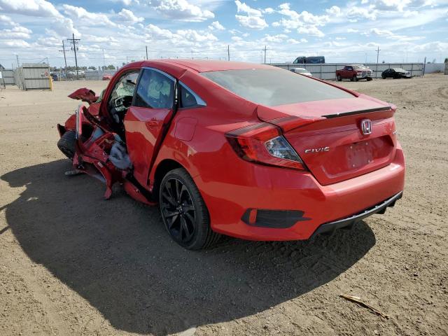 2HGFC2F80KH524629 - 2019 HONDA CIVIC SPOR RED photo 3