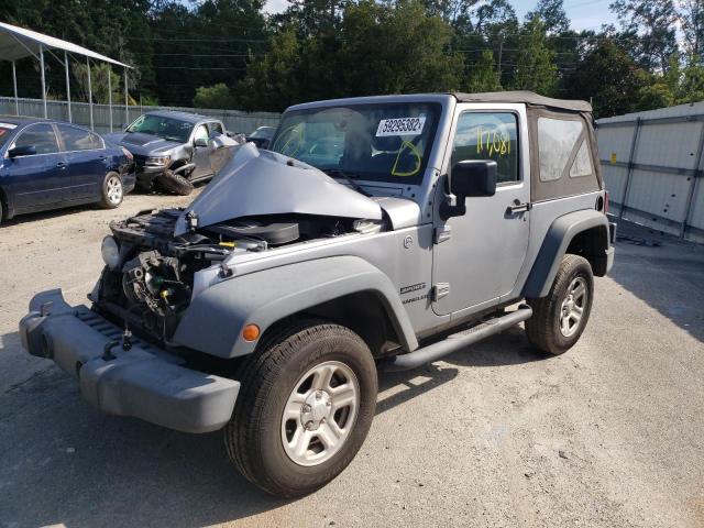 1C4AJWAG8HL646476 - 2017 JEEP WRANGLER S GRAY photo 2