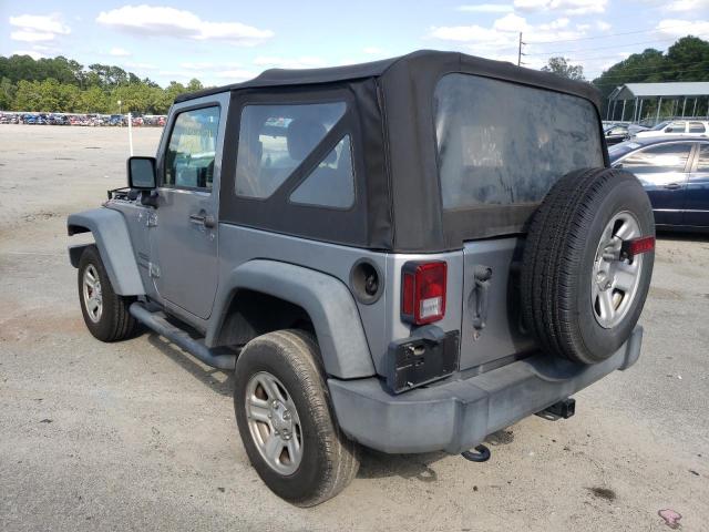 1C4AJWAG8HL646476 - 2017 JEEP WRANGLER S GRAY photo 3