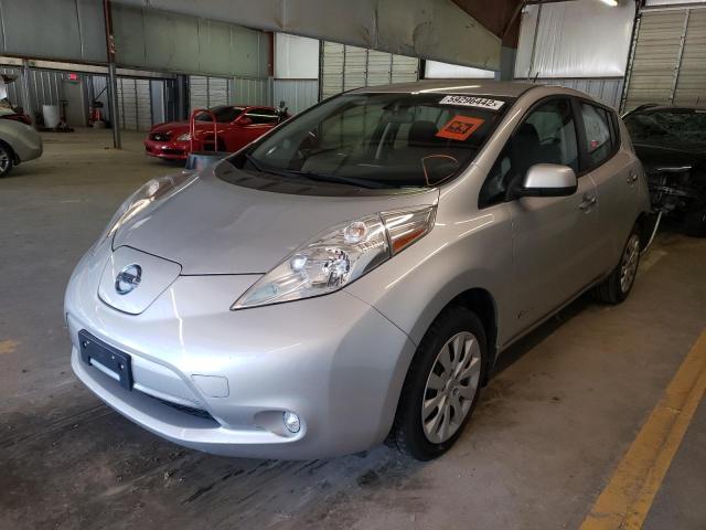 1N4AZ0CP8GC306283 - 2016 NISSAN LEAF S SILVER photo 2