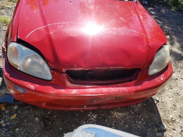 2HGEJ6341WH122652 - 1998 HONDA CIVIC DX RED photo 9