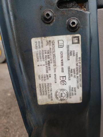 1GNDV23L36D236610 - 2006 CHEVROLET UPLANDER L Mavi foto 10