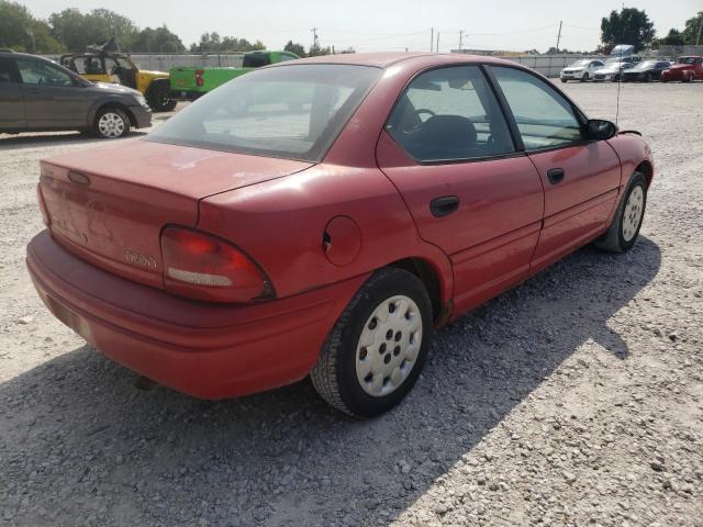 1P3ES47C9WD560205 - 1998 PLYMOUTH NEON HIGHL RED photo 4