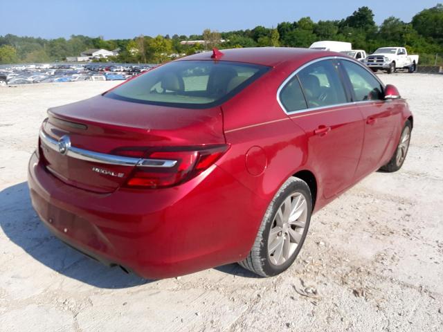 2G4GK5EX3E9253575 - 2014 BUICK REGAL RED photo 4