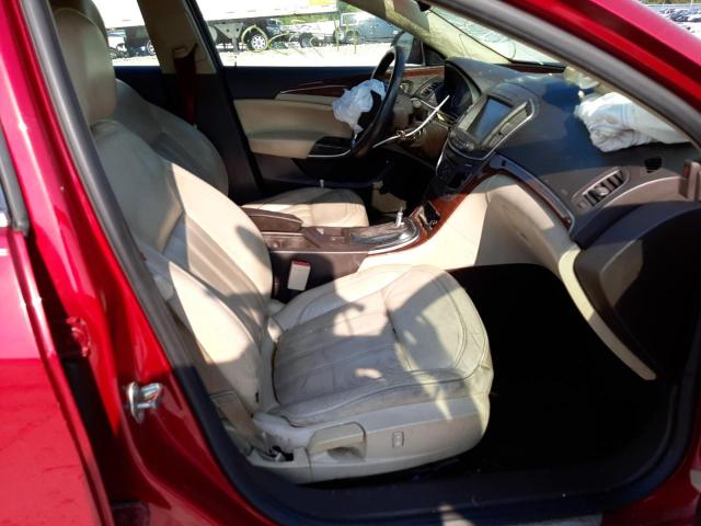 2G4GK5EX3E9253575 - 2014 BUICK REGAL RED photo 5