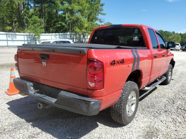 1D7HU18P17S243903 - 2007 DODGE RAM 1500 S RED photo 4