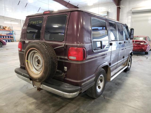 2B6HB21X0TK182939 - 1996 DODGE RAM VAN B2 PURPLE photo 4