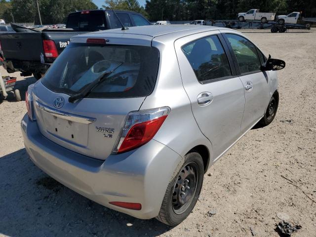 VNKKTUD30EA000276 - 2014 TOYOTA YARIS SILVER photo 4