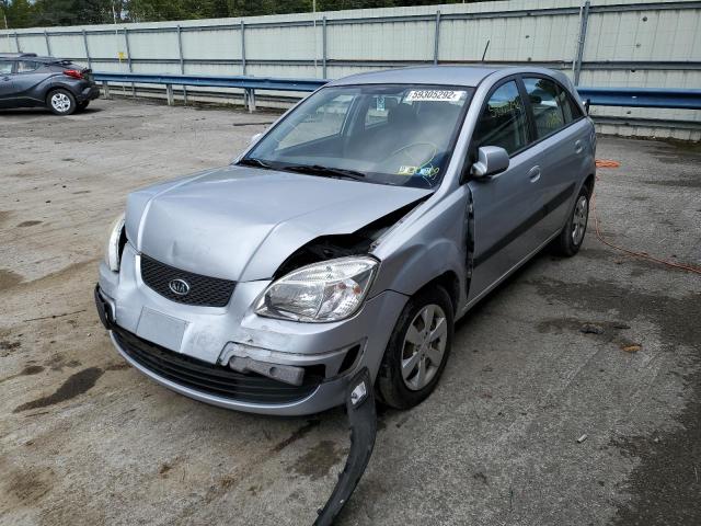 KNADE243096544220 - 2009 KIA RIO 5 SX SILVER photo 2