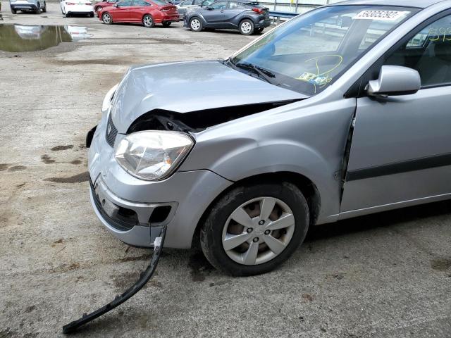 KNADE243096544220 - 2009 KIA RIO 5 SX SILVER photo 9