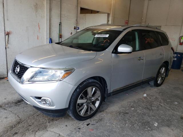 5N1AR2MN8DC623376 - 2013 NISSAN PATHFINDER SILVER photo 2