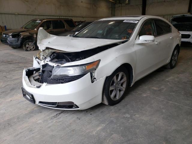 19UUA8F50DA001747 - 2013 ACURA TL TECH WHITE photo 2