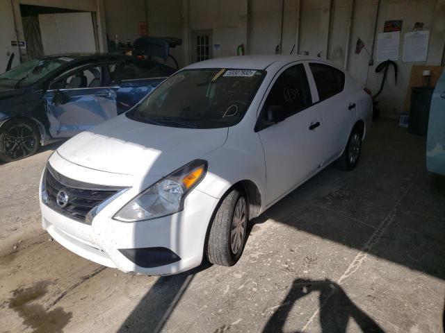 3N1CN7AP0FL923984 - 2015 NISSAN VERSA S WHITE photo 2