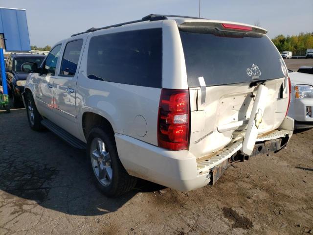 1GNSKKE77DR257153 - 2013 CHEVROLET SUBURBAN K WHITE photo 3