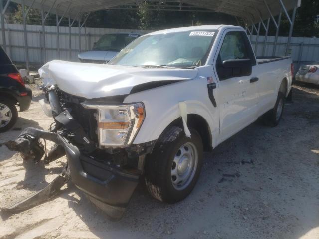 1FTMF1CB0MKE68985 - 2021 FORD F 150 WHITE photo 2