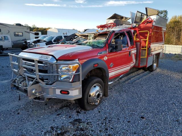 1FD0X5HT5CEB23478 - 2012 FORD F550 RED photo 2