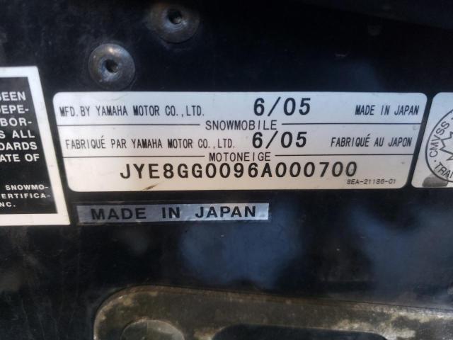 JYE8GG0096A000700 - 2006 YAMAHA RS VECTOR BLACK photo 10