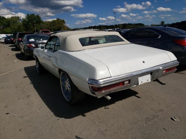 2D67P2P137569 - 1972 PONTIAC LEMANS WHITE photo 3