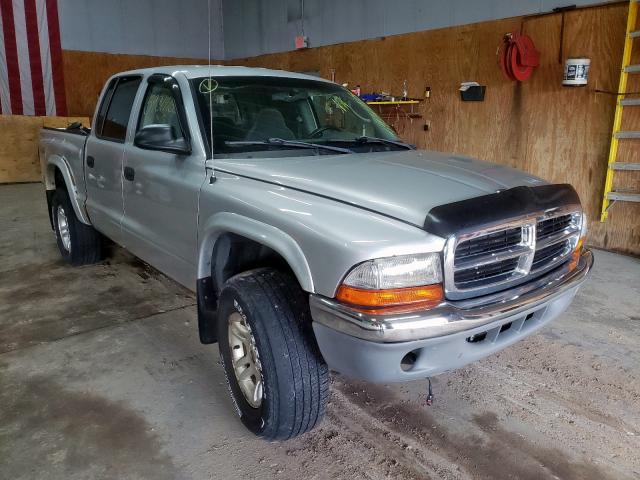 1D7HG48N23S296059 - 2003 DODGE DAKOTA QUA SILVER photo 1