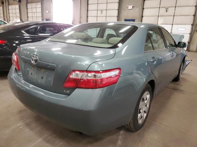 JTNBE46K673080287 - 2007 TOYOTA CAMRY CE TEAL photo 4