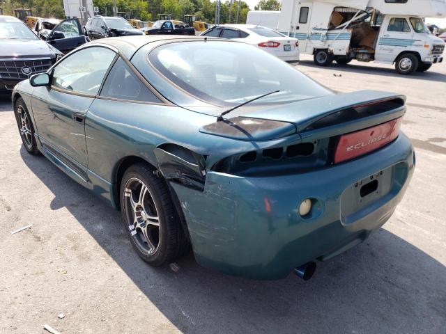 4A3AK44Y4WE033792 - 1998 MITSUBISHI ECLIPSE GS GREEN photo 3