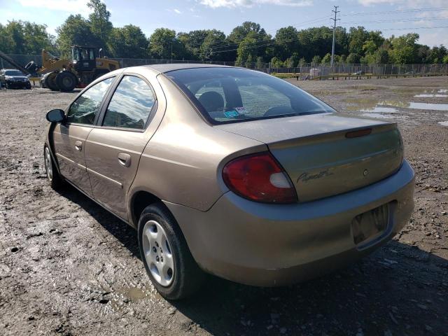 1P3ES46C91D130345 - 2001 PLYMOUTH NEON BASE 棕色 照片 3