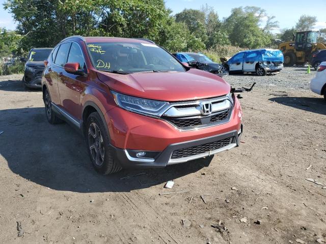 2HKRW1H90JH500159 - 2018 HONDA CR-V TOURI RED photo 1