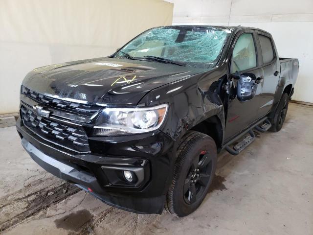 1GCGTCEN5N1155754 - 2022 CHEVROLET COLORADO L BLACK photo 2