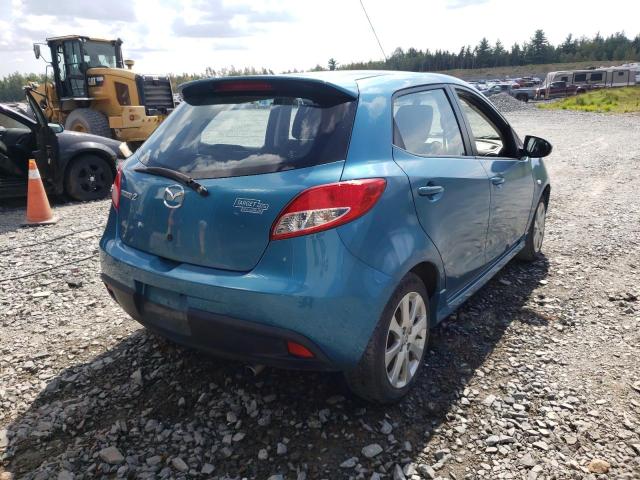 JM1DE1HY9B0112463 - 2011 MAZDA MAZDA2 BLUE photo 4