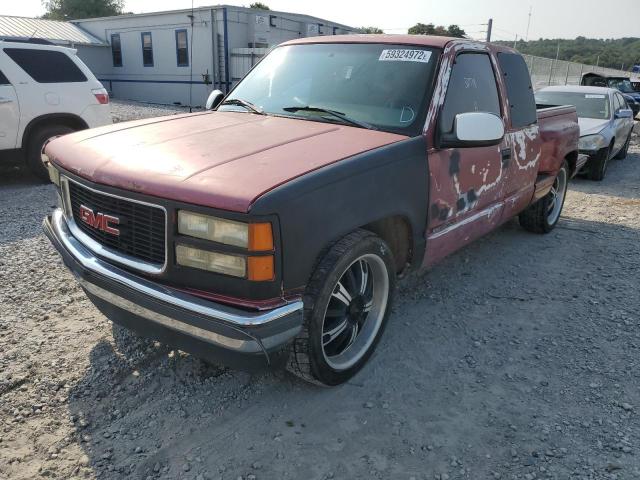 1GTEC19W9WE526519 - 1998 GMC SIERRA MAROON photo 2