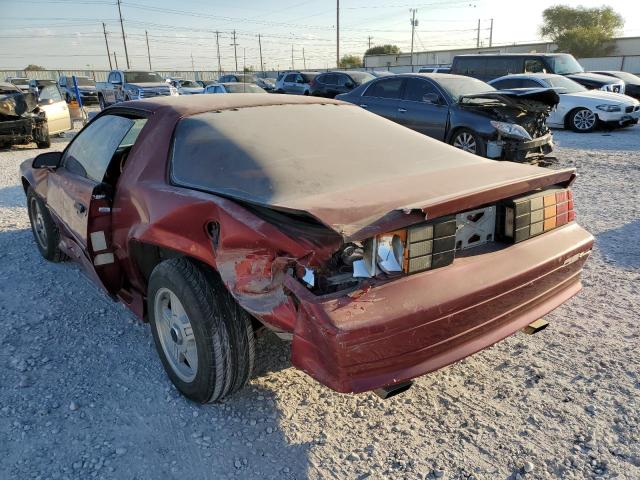 1G1FP23E4ML158394 - 1991 CHEVROLET CAMARO RS RED photo 3