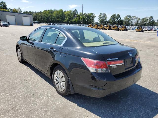 1HGCP2F32CA216745 - 2012 HONDA ACCORD LX BLACK photo 3