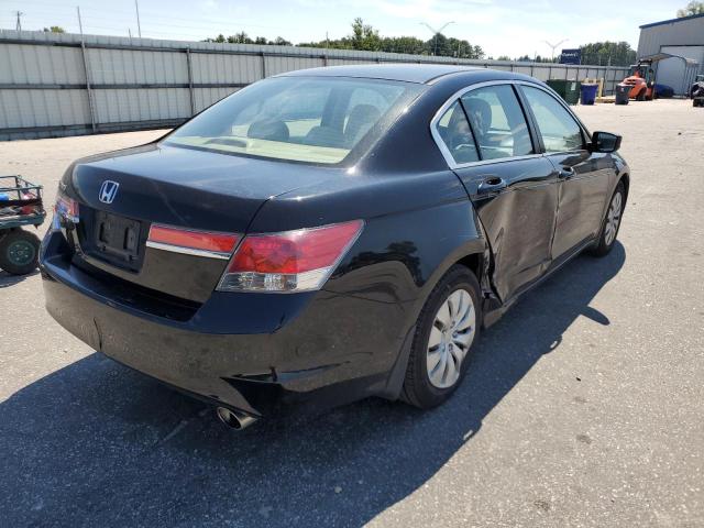 1HGCP2F32CA216745 - 2012 HONDA ACCORD LX BLACK photo 4