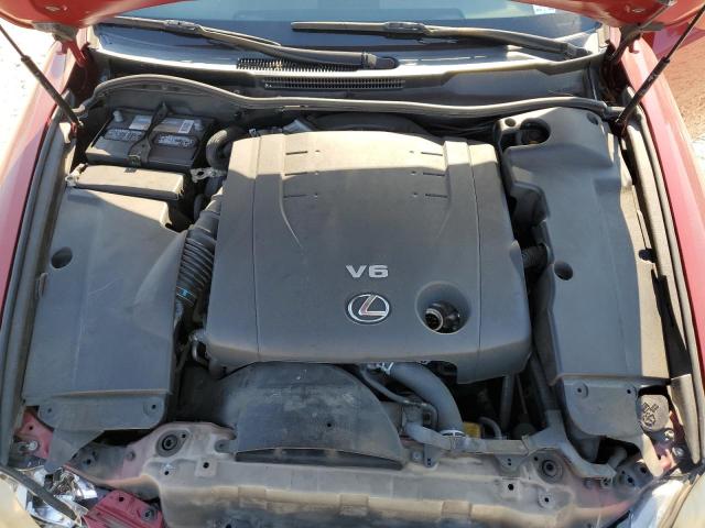 JTHFF2C26A2512366 - 2010 LEXUS IS 250 RED photo 7