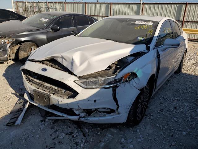 3FA6P0D90JR169814 - 2018 FORD FUSION TIT WHITE photo 2