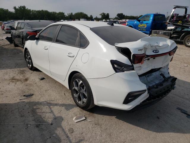 3KPF24AD2LE233869 - 2020 KIA FORTE FE WHITE photo 3