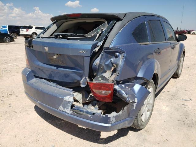 1B3HB48B37D567785 - 2007 DODGE CALIBER SX BLUE photo 4