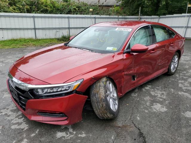 1HGCV1F10LA024139 - 2020 HONDA ACCORD LX RED photo 2