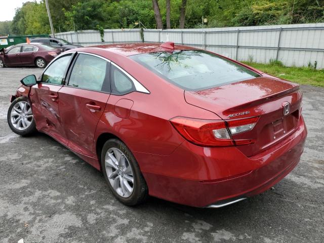 1HGCV1F10LA024139 - 2020 HONDA ACCORD LX RED photo 3