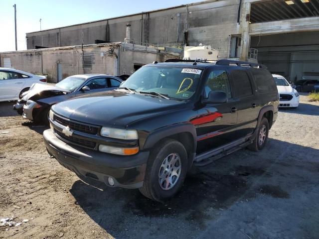 3GNFK16ZX5G194482 - 2005 CHEVROLET SUBURBAN BLACK photo 2