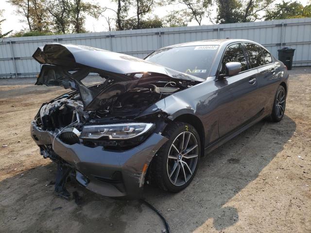 3MW5R7J02L8B27942 - 2020 BMW 330XI GRAY photo 2