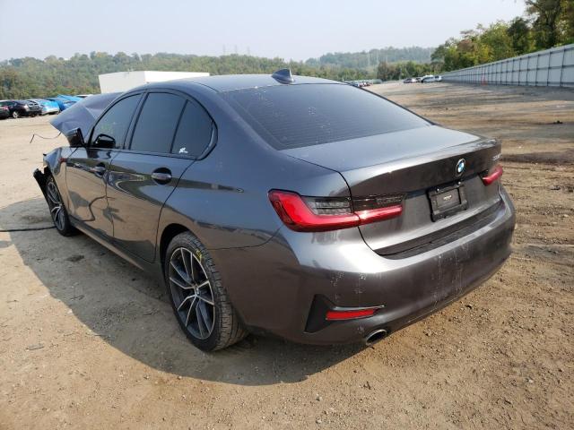 3MW5R7J02L8B27942 - 2020 BMW 330XI GRAY photo 3